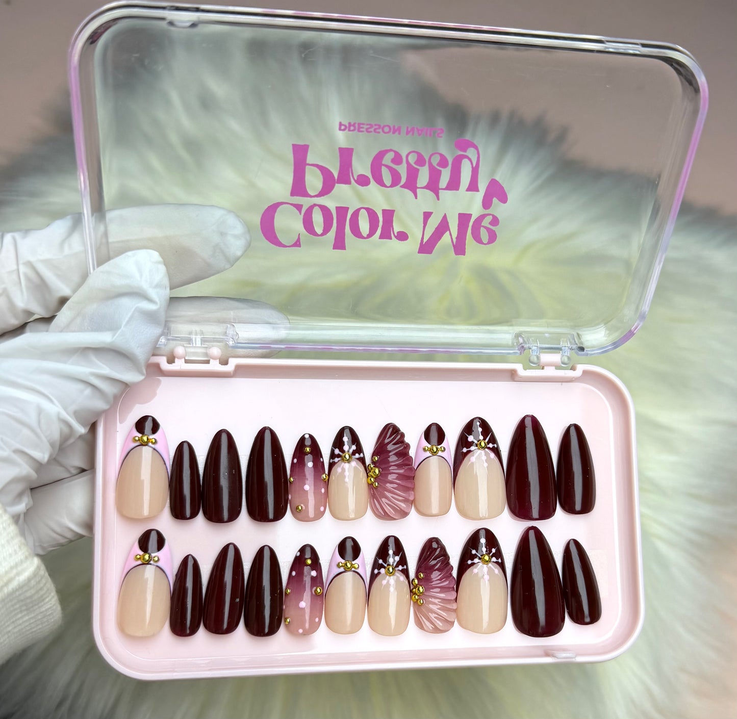 Majestic Wine 3D Nails