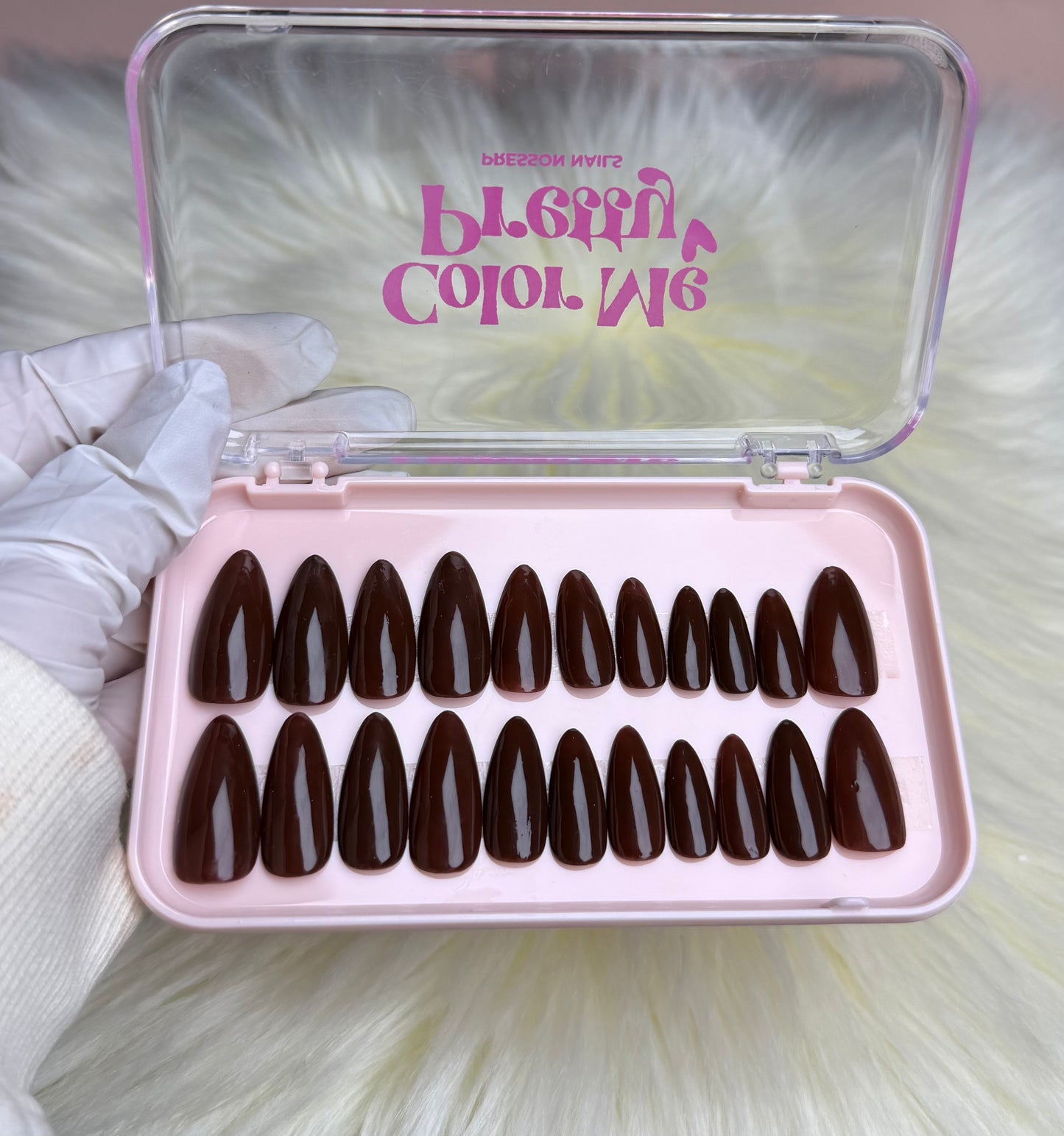 Chocolate Garnet Solid Nail