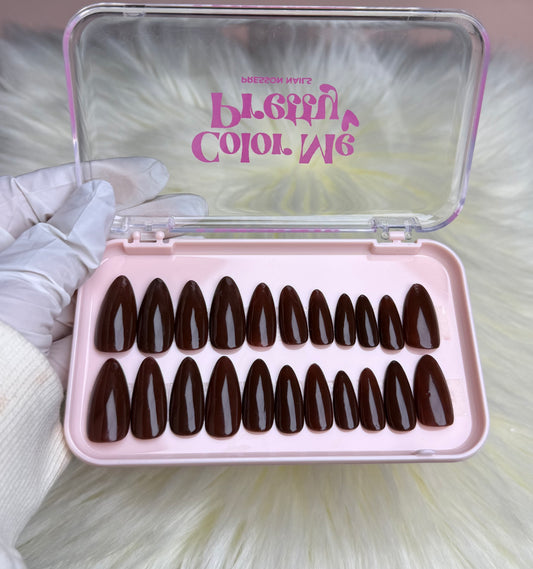 Chocolate Garnet Solid Nail