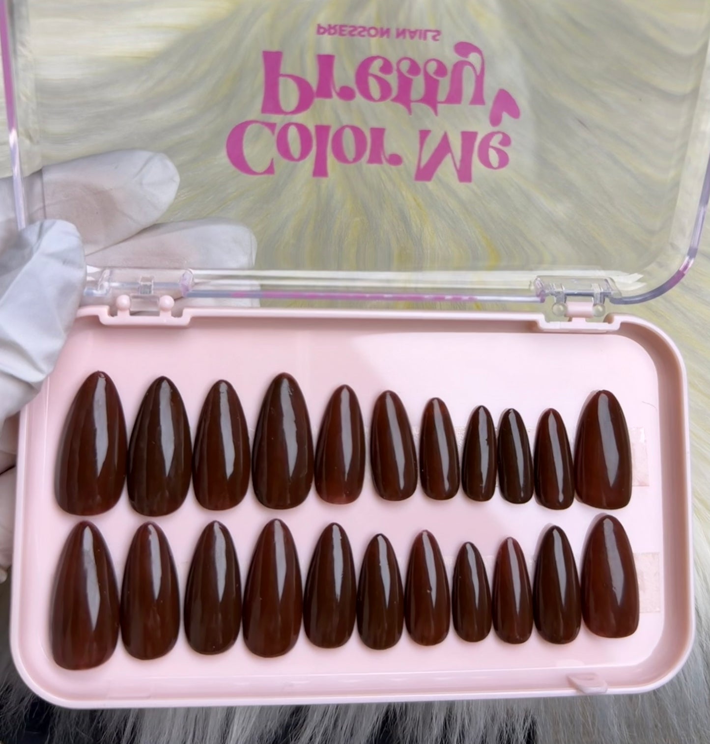 Chocolate Garnet Solid Nail