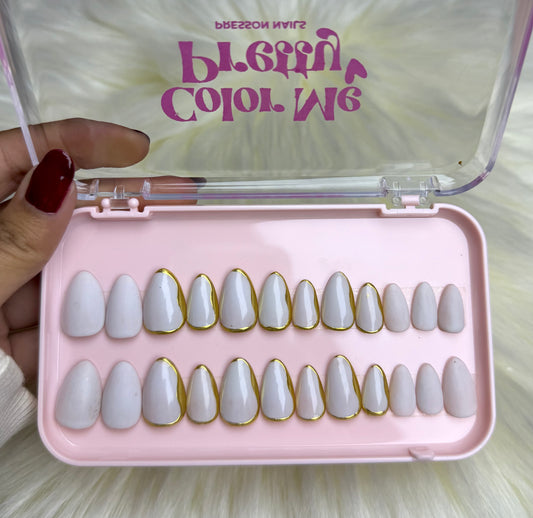 Gold Gilded Nails Exude