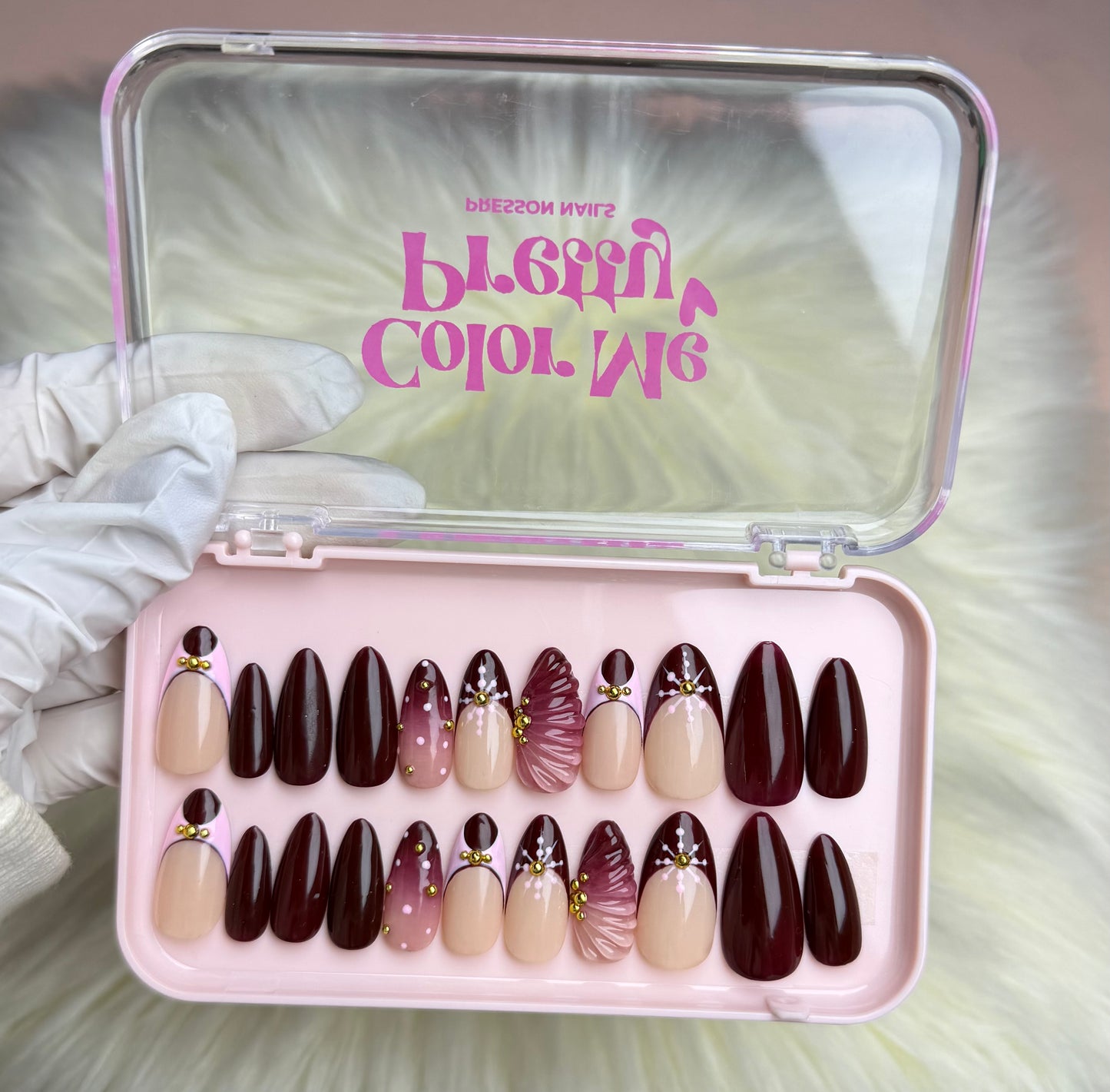 Majestic Wine 3D Nails