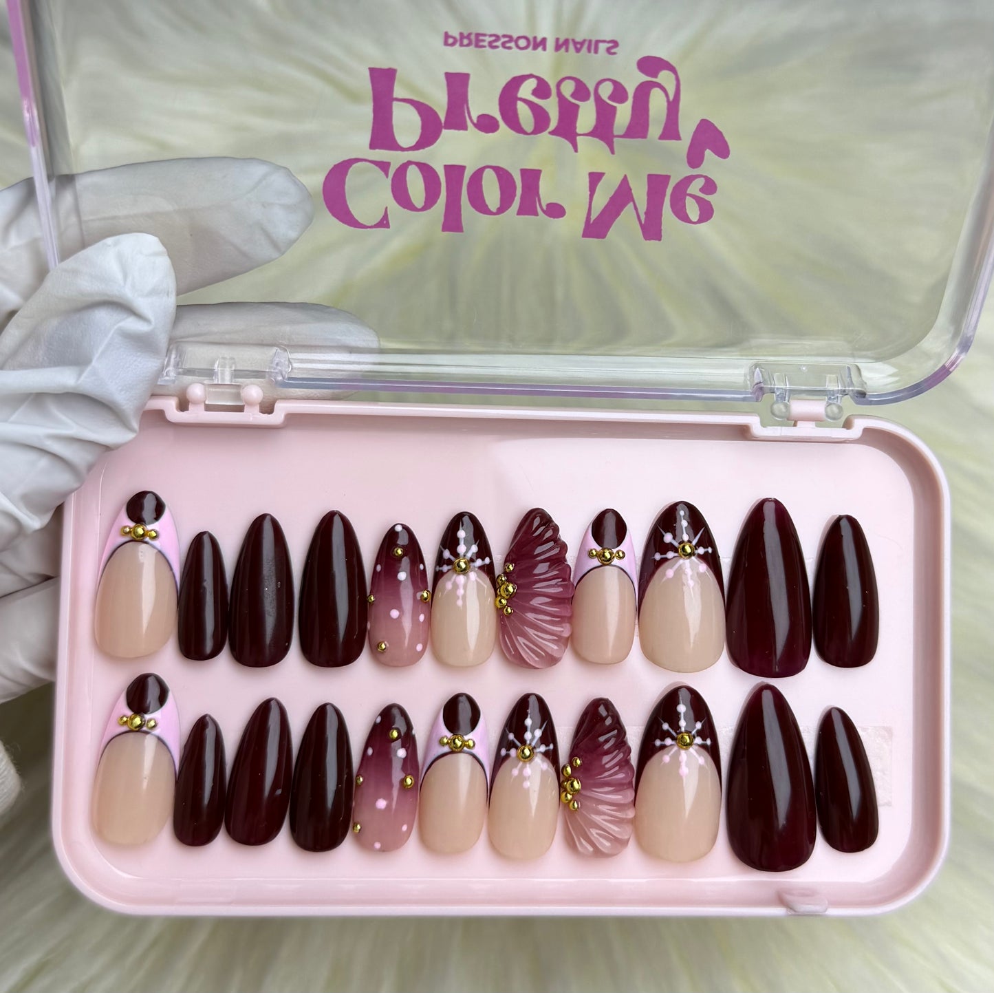 Majestic Wine 3D Nails