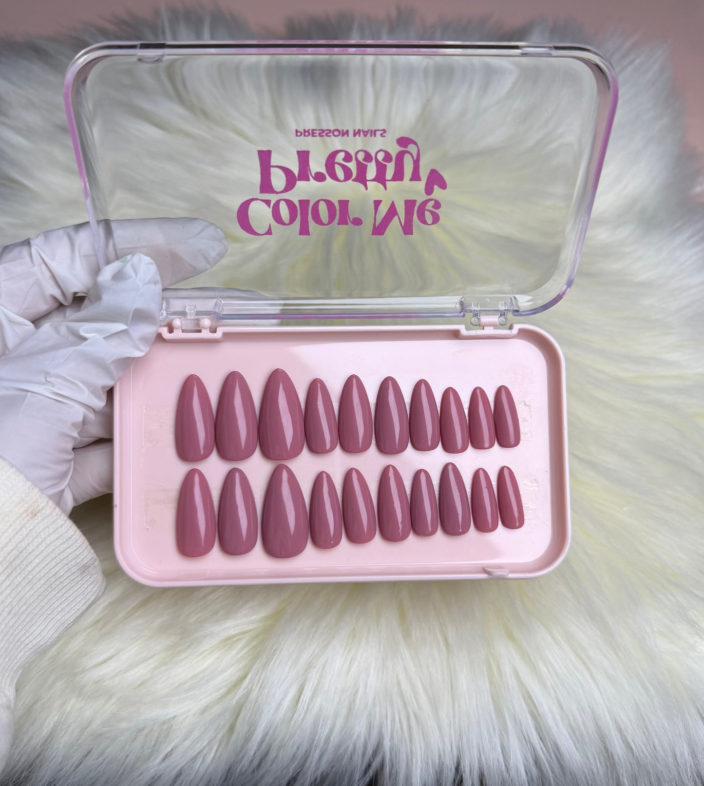 Silk Mauve Solid Nail